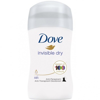 Dove stick Invisible Dry 40ml | Kosmetické a dentální výrobky - Dámská kosmetika - Deodoranty - Tuhé deo, roll-on